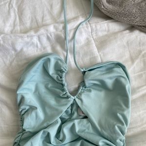 Baby blue dress